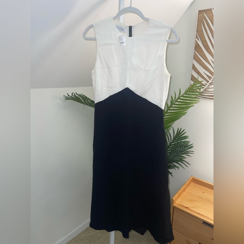 Narcisco Rodriguez Dress colorblock crepe Dress NWT $1,725 42 US 6